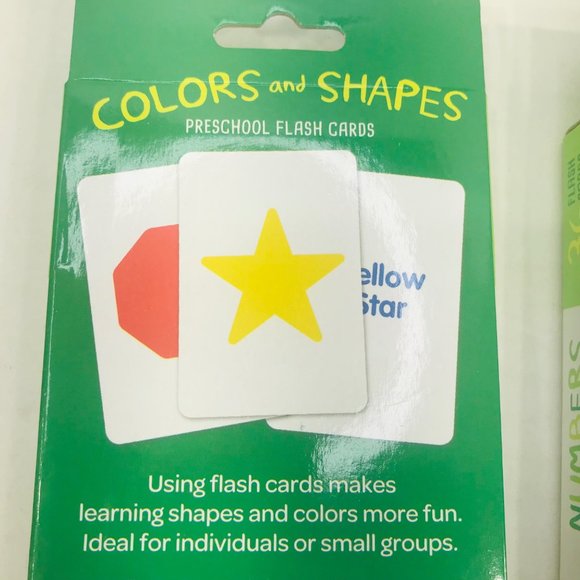 Bendon Numbers / Colors And Shapes Flash Cards Ages 4+ And 3+ New - Picture 4 of 5